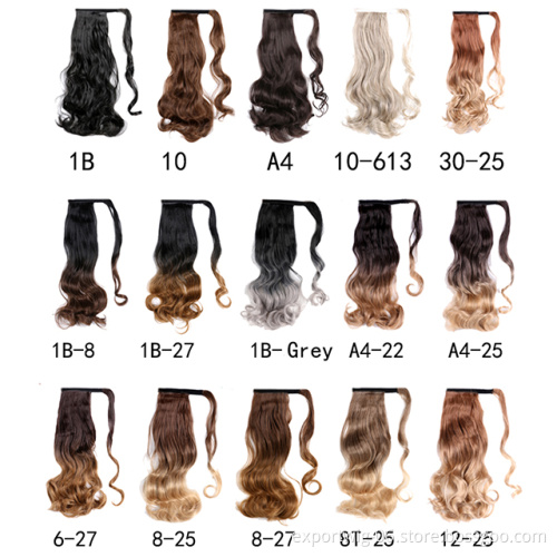 Curly Wave Ponytail Hair Extension Synthetic Hairpiece Attachment Hair for Braids Crochet Clips in Extension